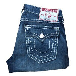 Vintage True Religion Jeans Size 38 RICKY SUPER T Blue